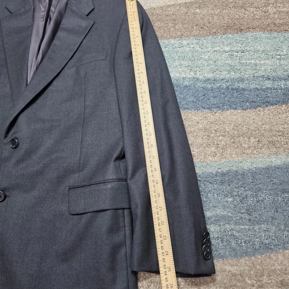 Loro Piana x Hickey Freeman Gray Wool Blazer Sport Coat Men’s 42L